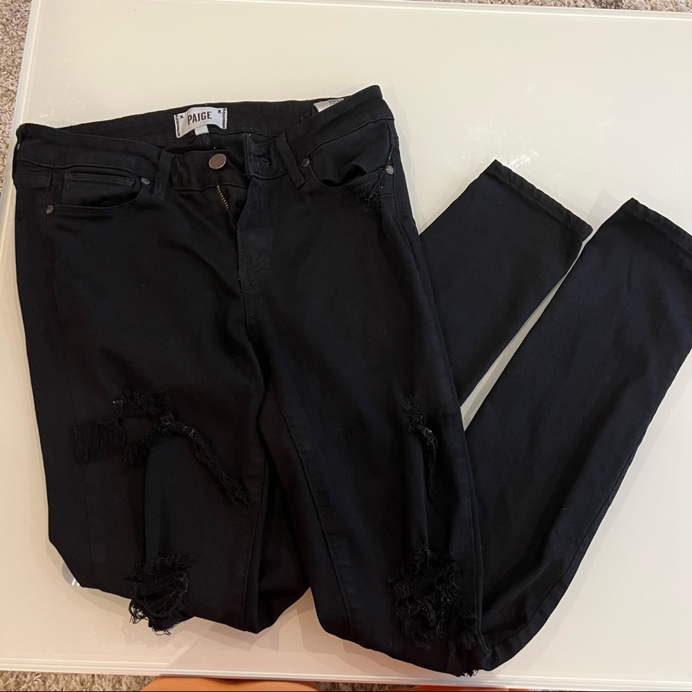 Paige Black Skinny Jeans